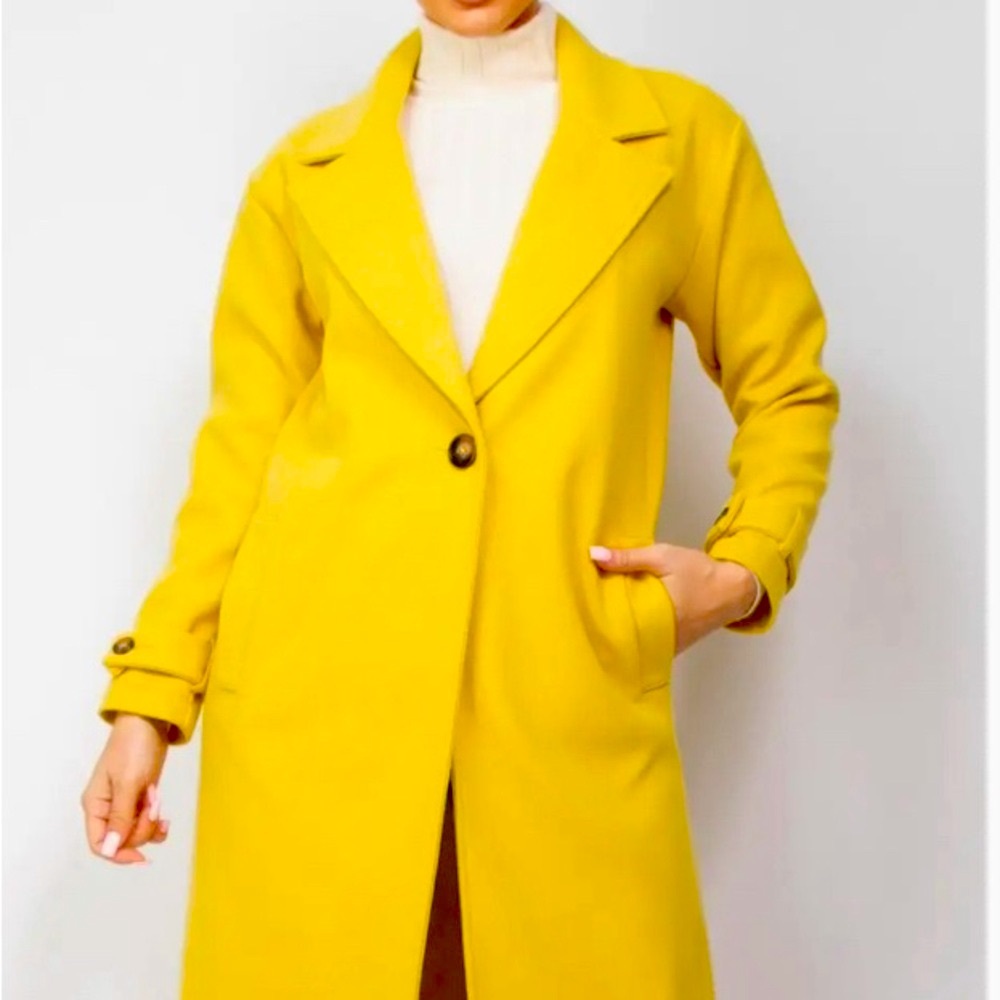 💛Yellow Women's Coat💛 - Picture 4 of 5